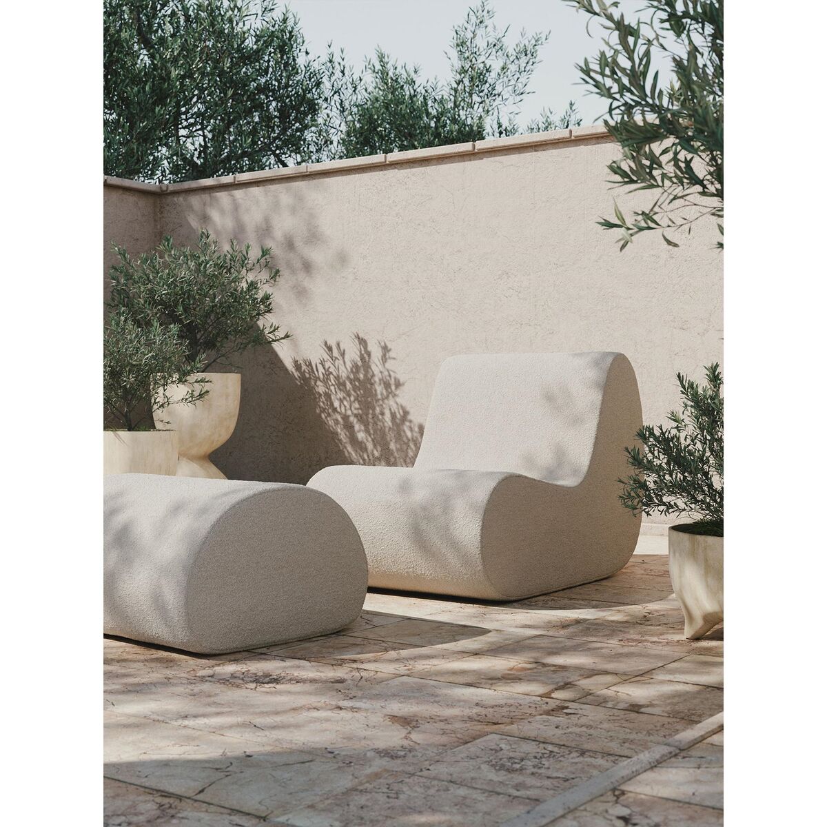 Rouli Mittelmodul Pure Bouclé/Off-White