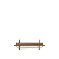 Sector Shelf Smoked Oak/ Brass