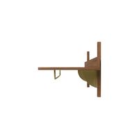 Sector Shelf Smoked Oak/ Brass