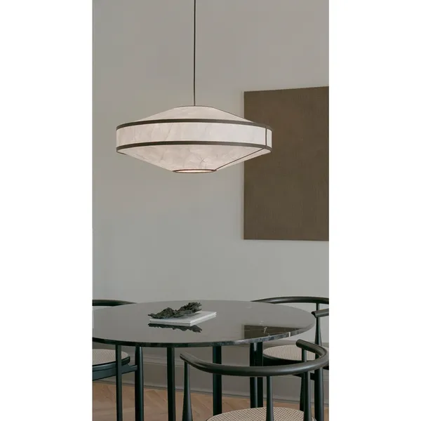 Kite 3B Taklampe Ø75 Hvit/ Sort