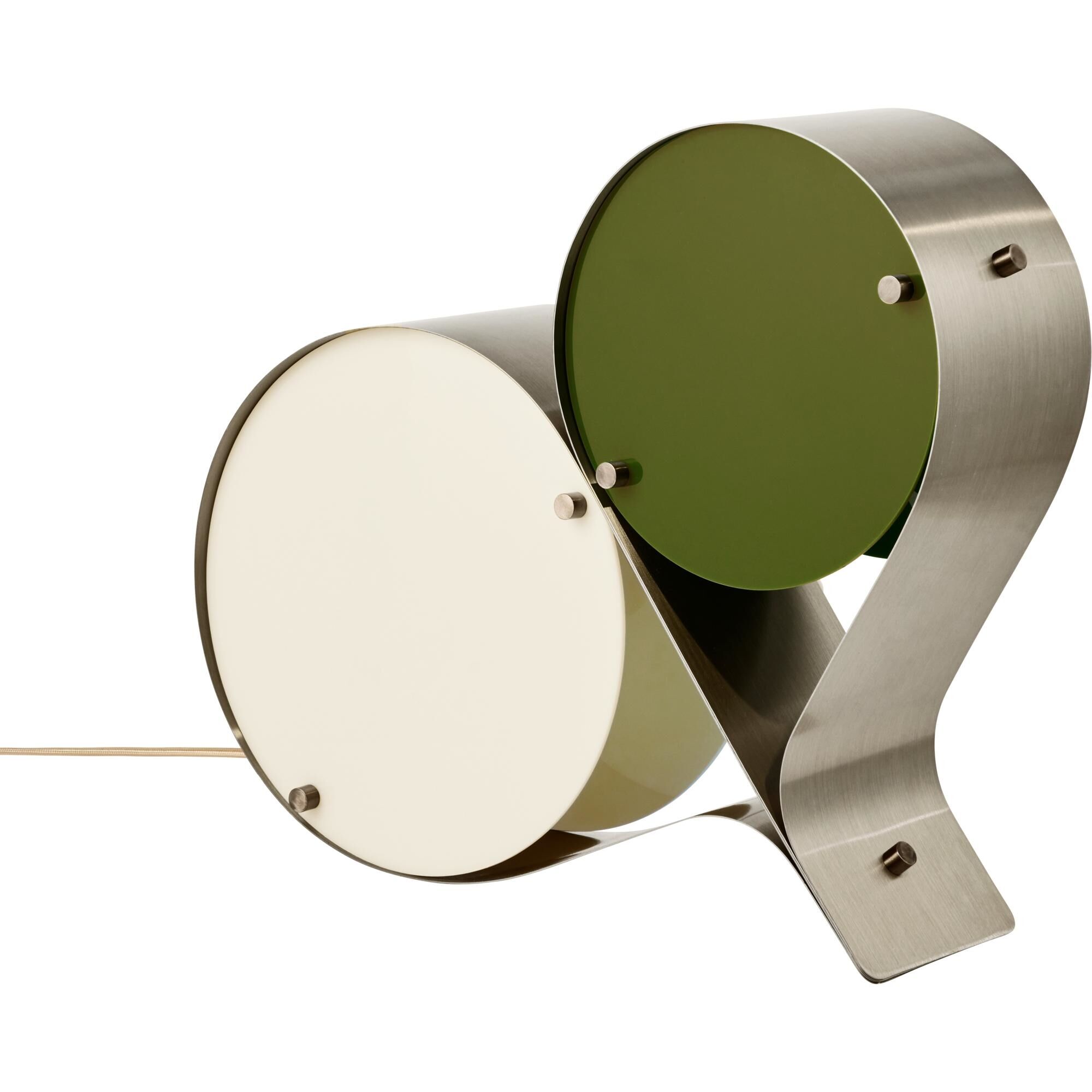Coppia Bordlampe Elfenben/Oliven