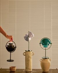 Multi-Lite Portable Lamp Pastel Grey