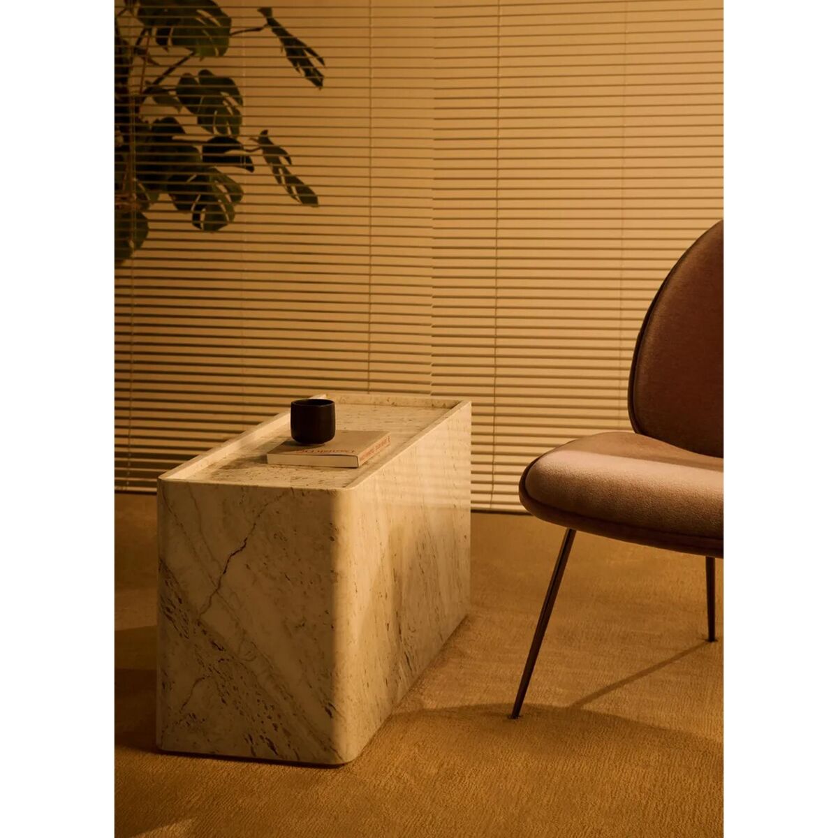 Table d'Appoint Pietra Grand Sépia Animée