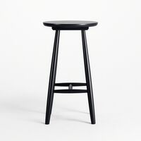 Wood H23 Bar Stool Black