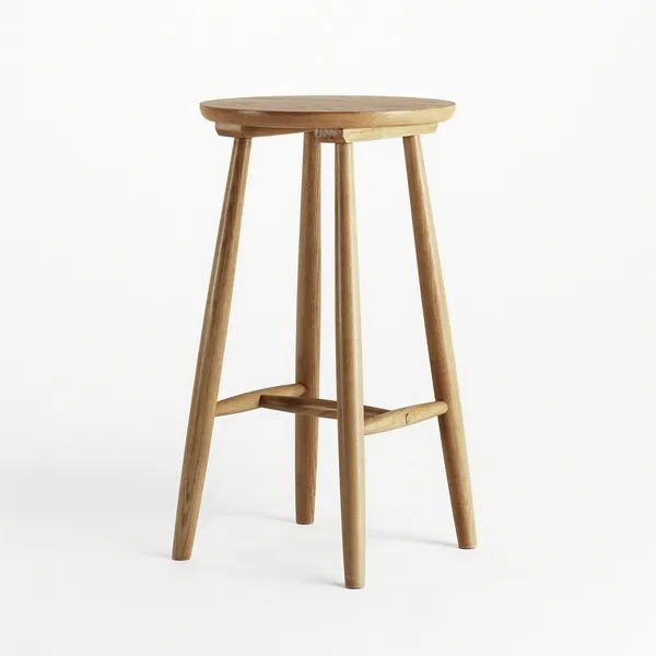 Wood H23 Bar Stool Oak