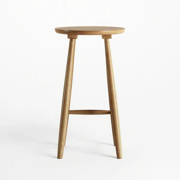 Wood H23 Bar Stool Oak