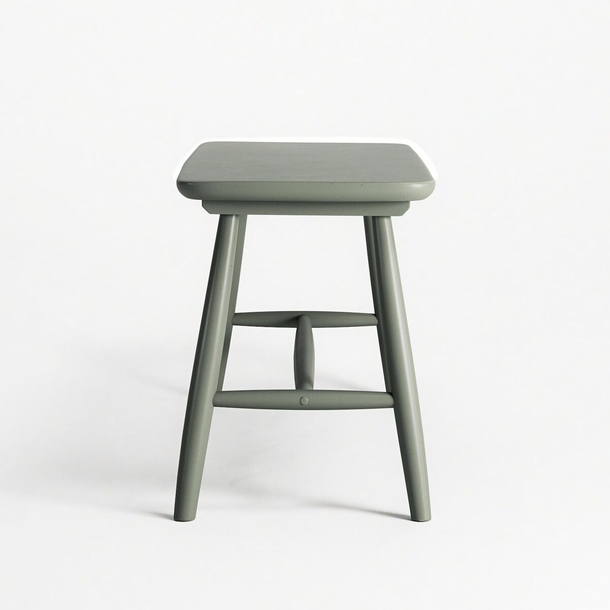 Wood H21 Bench Grey Green