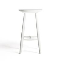 Wood H23 Bar Stool White
