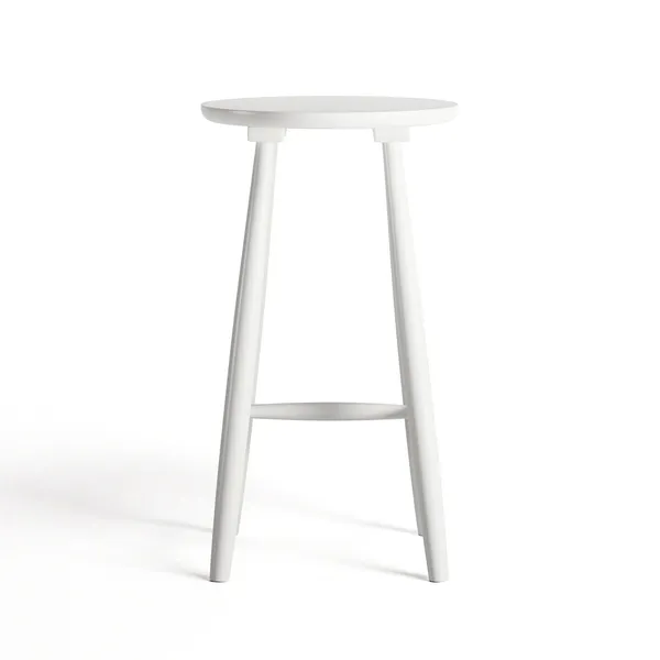 Wood H23 Bar Stool White