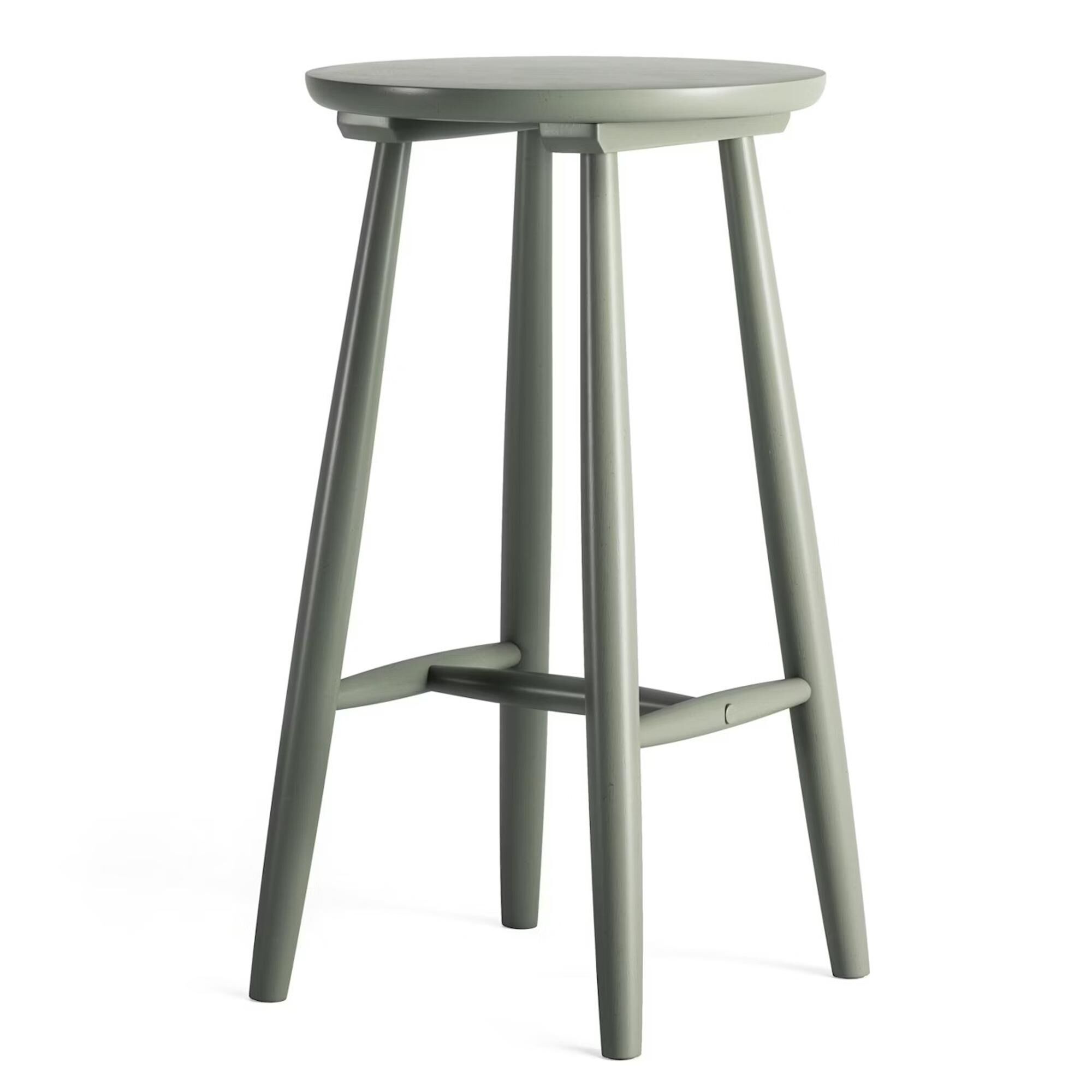 Tabouret de Bar H23 en Bois Gris-vert.