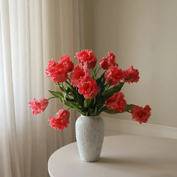 Parrot Tulips Bouquet Red