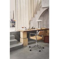 453 Swivel+ Drejestol med Hjul Aluminium/Bosco Green