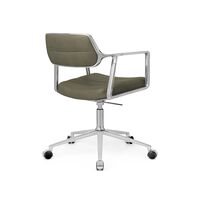 453 Swivel+ Drejestol med Hjul Aluminium/Bosco Green