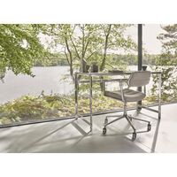 453 Swivel+ Drejestol med Hjul Aluminium/Bosco Green