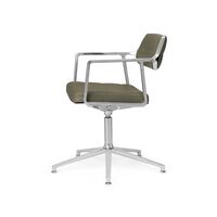 453 Swivel+ Drejestol med Gulvglidere Aluminium/Bosco Green