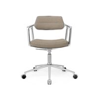 Aluminium / Mørkt sand tekstil