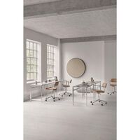 453 Swivel+ Drejestol med Hjul Aluminium/Dark Sand