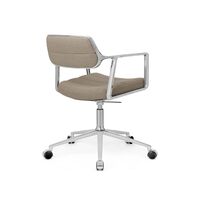 453 Swivel+ Drejestol med Hjul Aluminium/Dark Sand