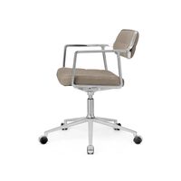 453 Swivel+ Drejestol med Hjul Aluminium/Dark Sand