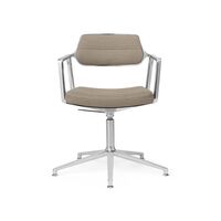 Aluminium / Mørkt sand tekstil