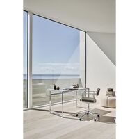 453 Swivel+ Drejestol med Gulvglidere Aluminium/Dark Sand
