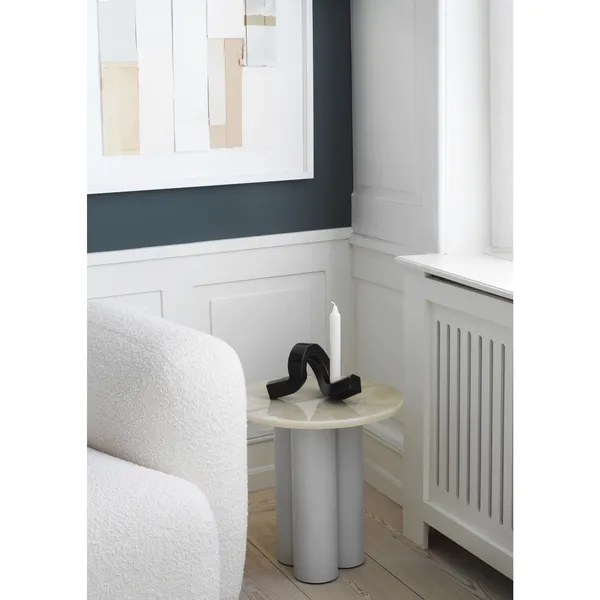 Crooked One Candlestick Gray