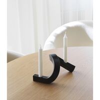 Crooked Two Candlestick Gray