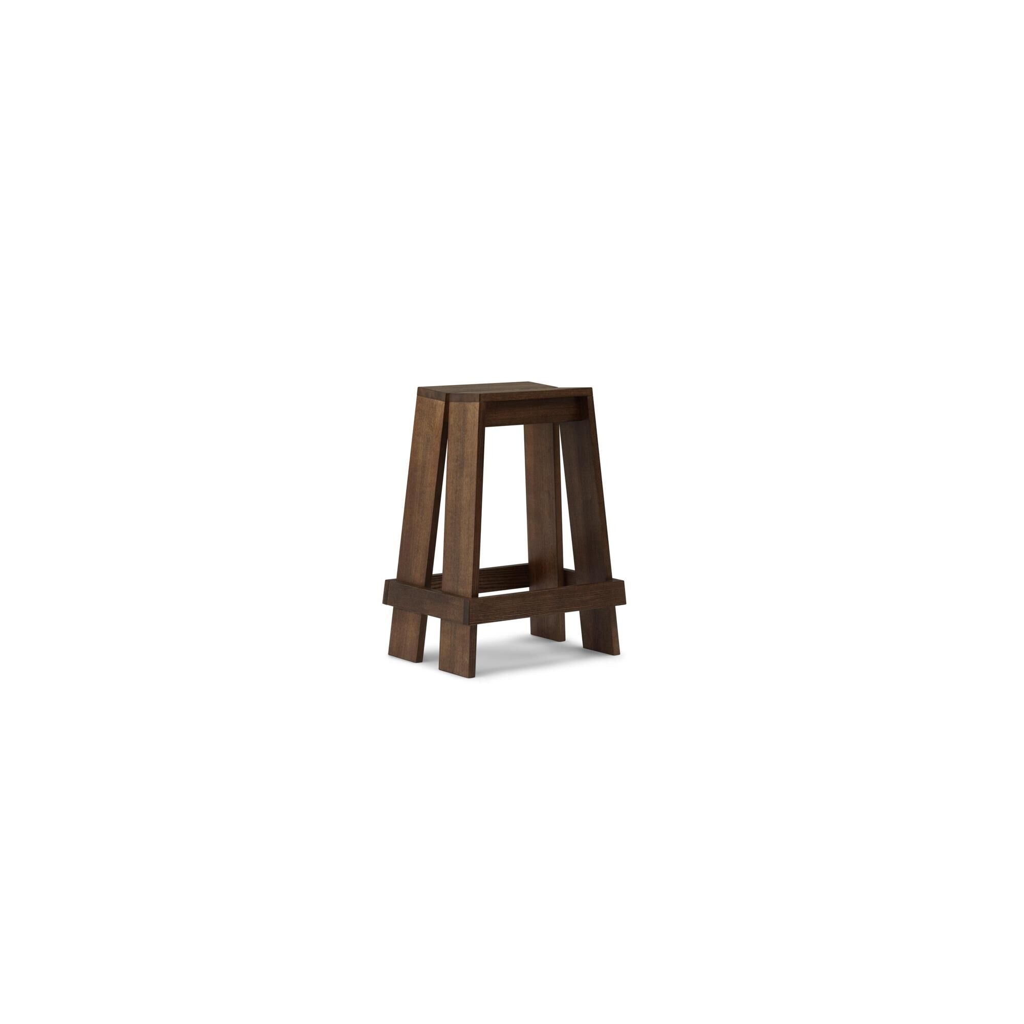 Let Barstol H65 Brunlakeret Ask