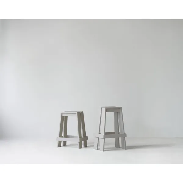 Light Barhocker H75 Hellgrau