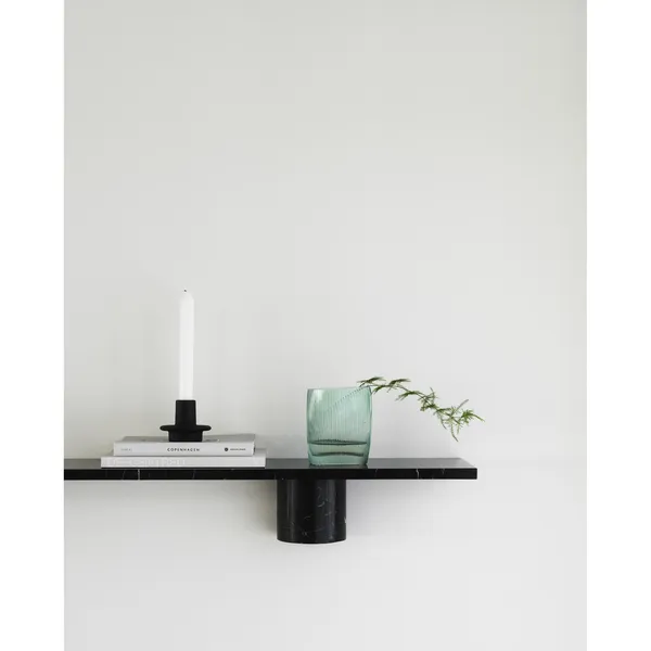 Stone Shelf 120 cm Black Marble