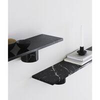 Stone Shelf 120 cm Black Marble