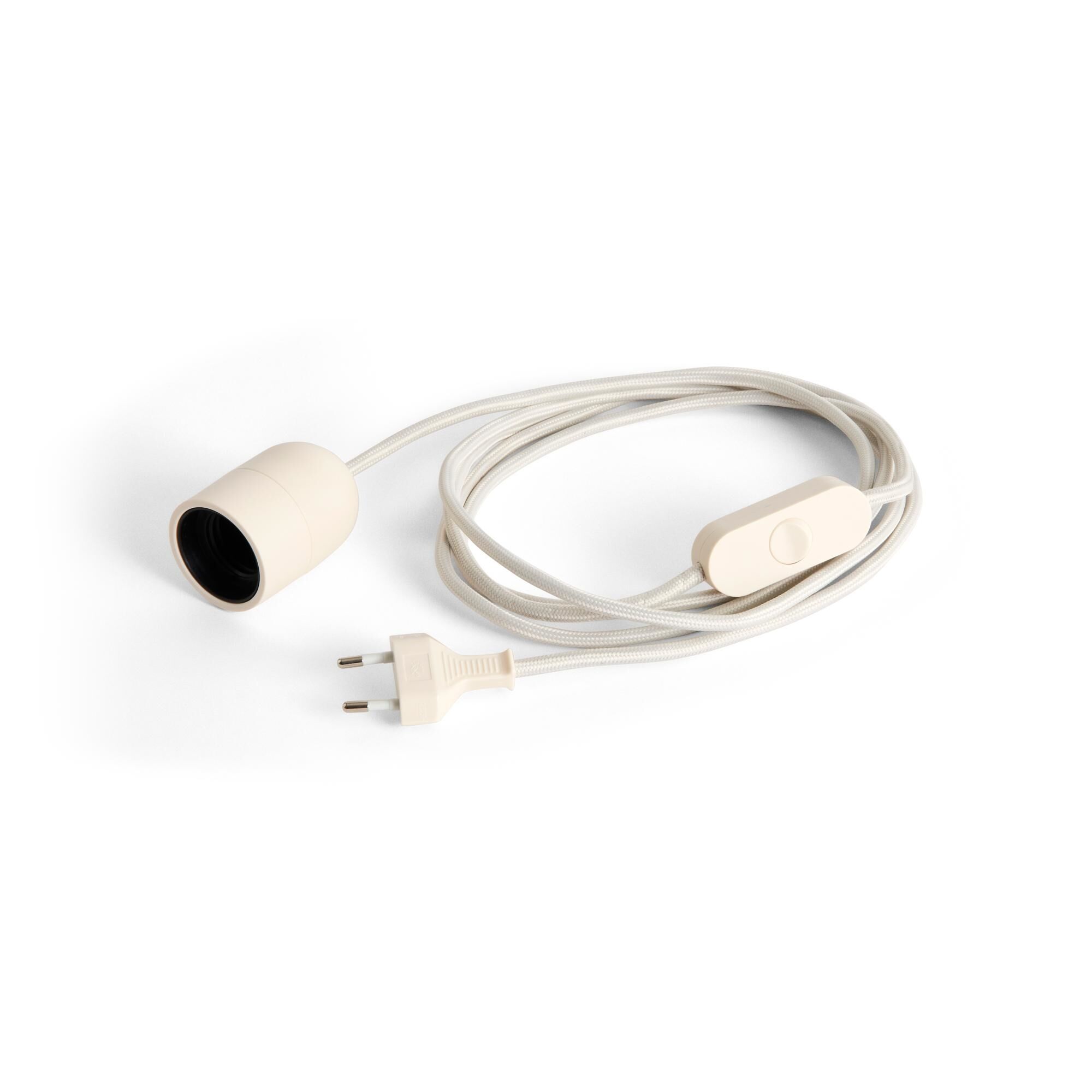 Jeu de Cordons pour Lampe à Poser Common 240 cm Argile Blanc