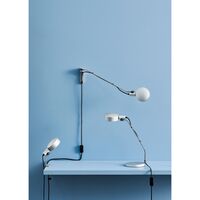 Cupola Table Lamp With Clip Clear