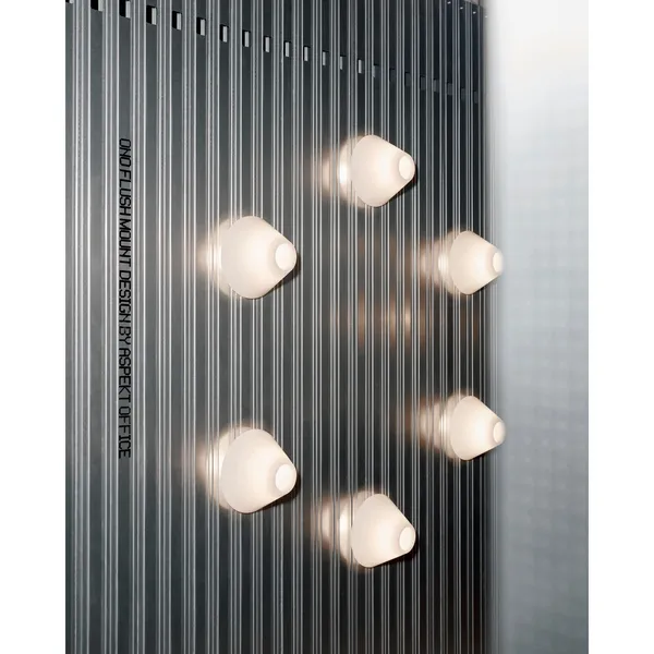 Ono Flush Wall Lamp Ø35 White/ Opal