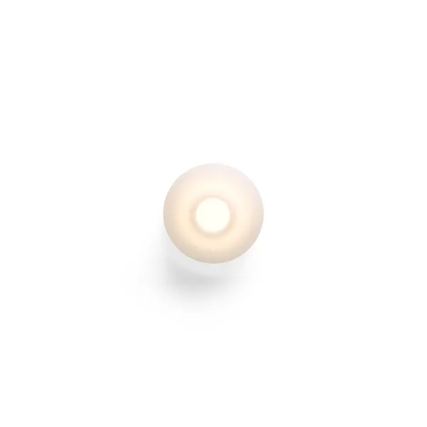 Ono Flush Wandlampe Ø20 Weiß/Opal