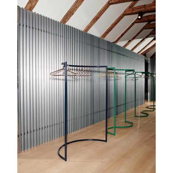 Color C-Shape Clothes Rack Standard Grey