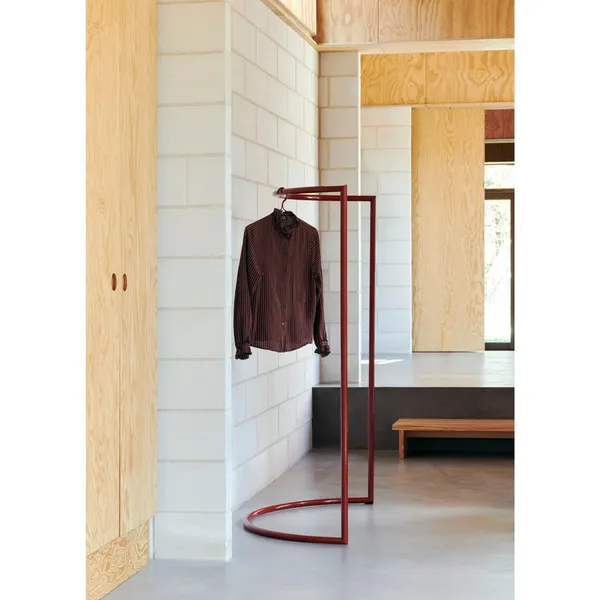 Color C-Shape Clothes Rack Steel Blue