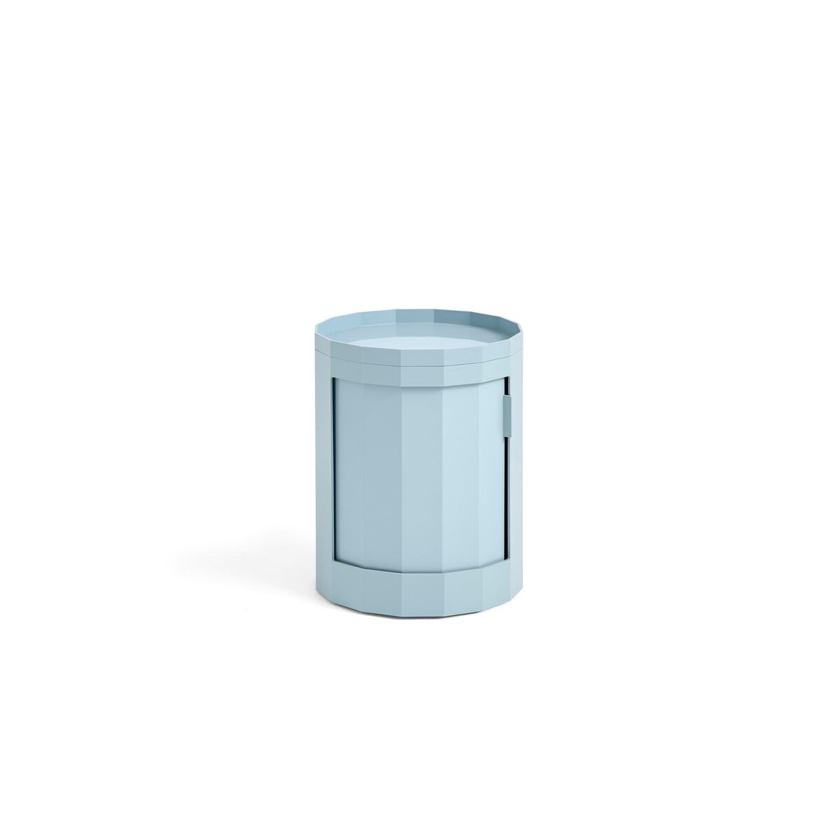 Facet 100 Sidebord Med Fødder/Hjul Lav Misty Blue