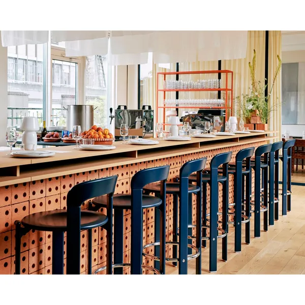 Rey Bar Stool H75 Deep Blue Water