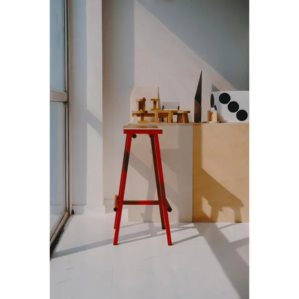 Taburete 8 Bar stool H75 Eggshell