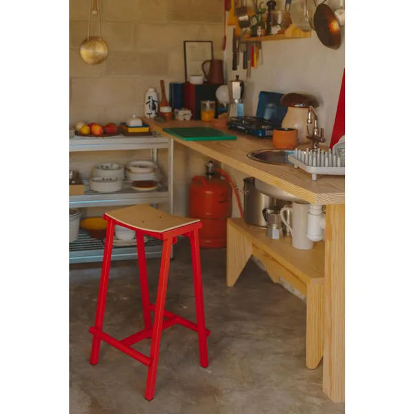 Stool 8 Bar Stool H65 Black