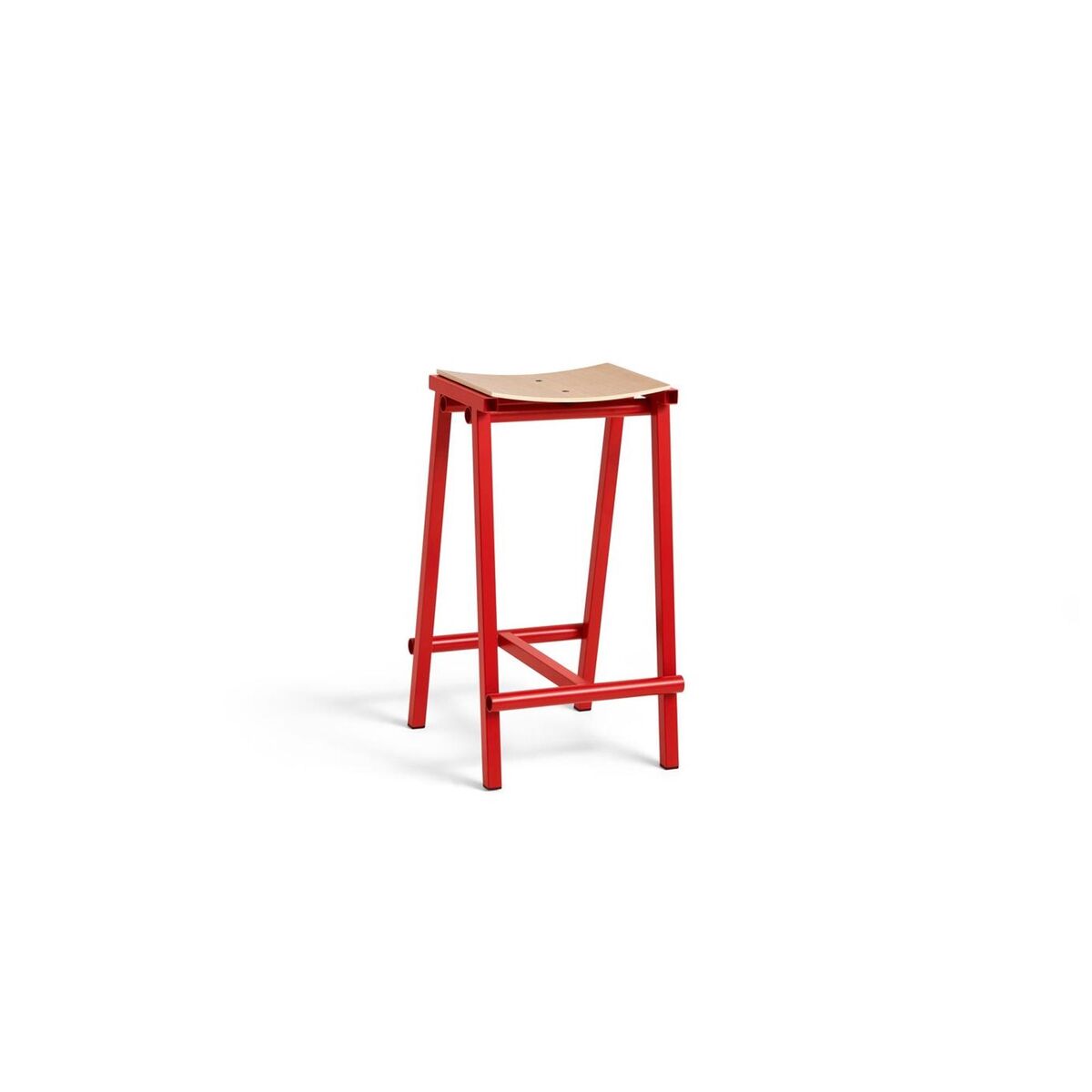 Stool 8 Barhocker H65 Signalrot