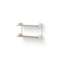 Wall Shelf 450 Oak & White
