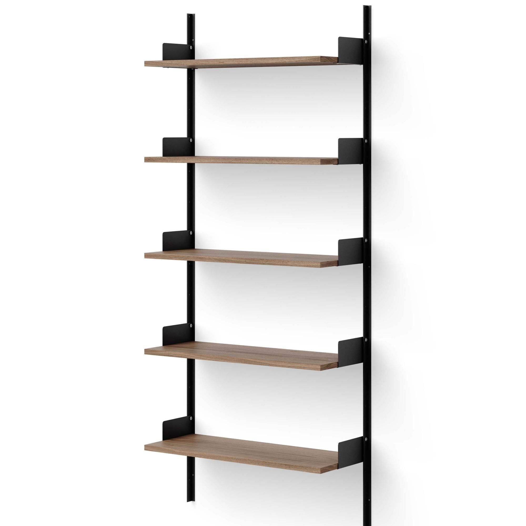 Etagère Murale 1900 Noyer/Noir