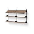 Office Shelf 900 Walnut & Black