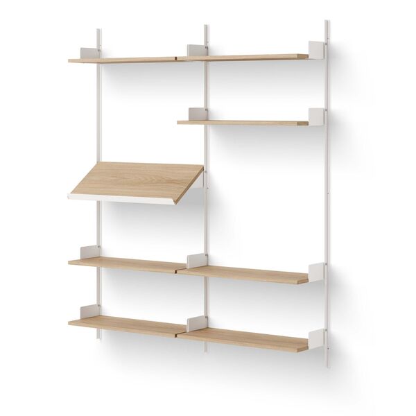 Living Librería 1900 Roble/ Blanco