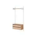 Kledingkast Plank 1 Plank Met Laden Eiken