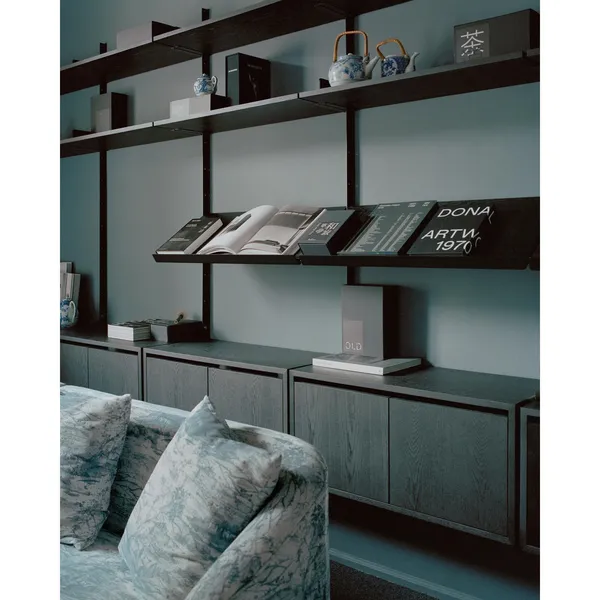 Wardrobe Shelf 2 Bookcase With Drawers Walnut