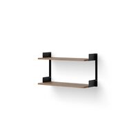 Wall Hylde 450 Valnød & Sort
