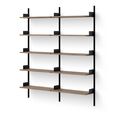 Library Bookcase 1900 Walnut/ Black